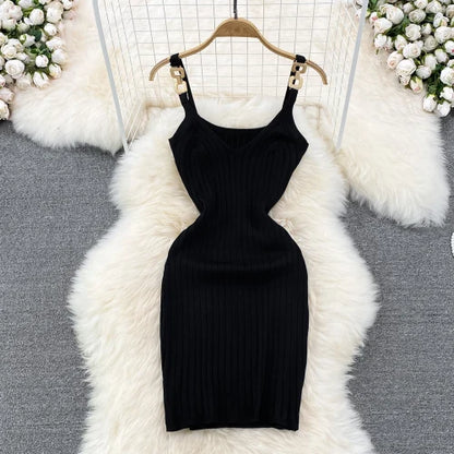 Off Shoulder Sexy Bodycon Dress Backless Chic Crochet Dresses Party Club Elegant Robe Korean Fashion Women Vintage Vestidos Y2k